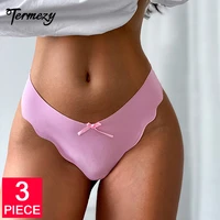 termezy 3pcsset women panties g string sexy lingerie seamless briefs female t back low rise thong comfort intimates underwear