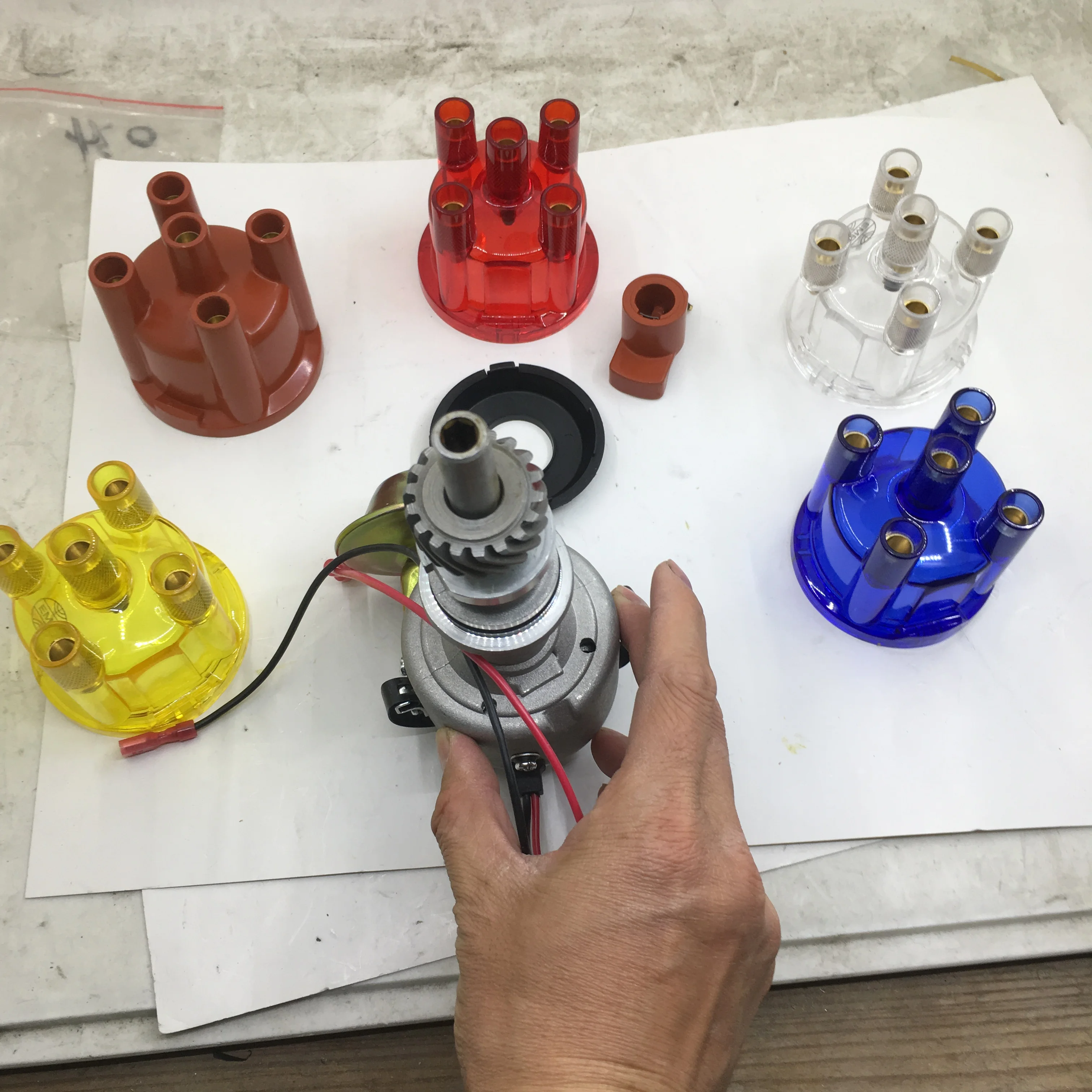 SherryBerg полный электронный для Ford Pint Bosch Escort Капри Cortina Sierra + 4 крышки (красный синий