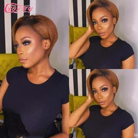 short pixie cut wig part lace human hair wig ombre blonde lace bob straight wigs lace front human hair wigs for black women