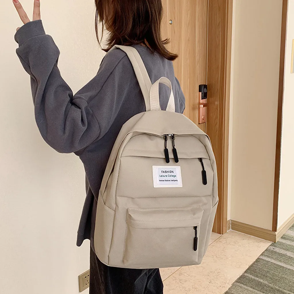 Модный рюкзак женские летние сумки дикие цвета на молнии Большой Вместительный