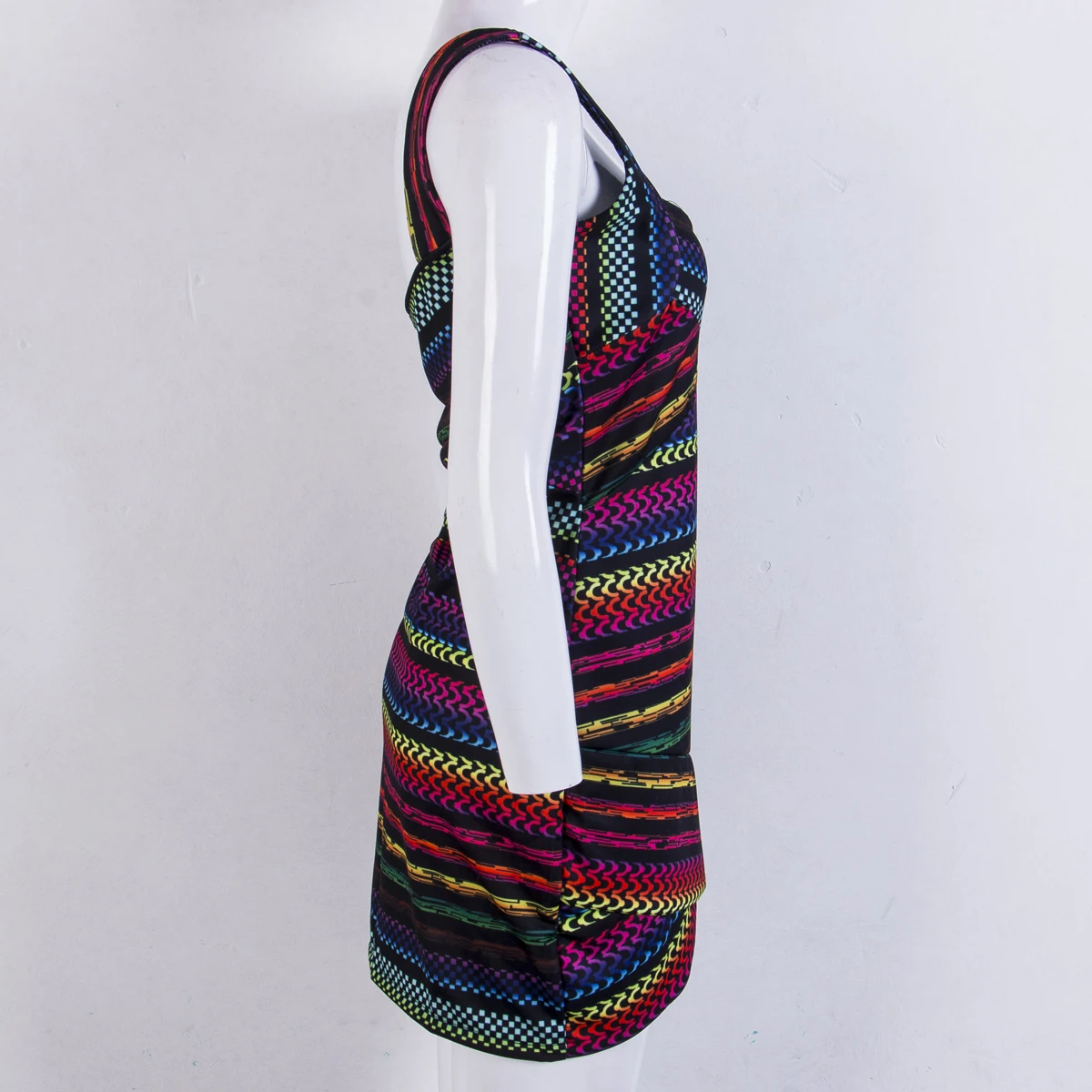 Женское летнее повседневное Бандажное платье без рукавов разноцветное