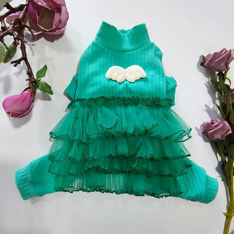 Платье для домашних животных собаки принцессы пушистое платье плюшевый Тедди