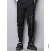 dark personality design zipper adorning asymmetrical patchwork casual pants 9 cent chaps chaps mens hairdresser chaps