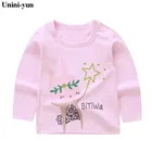 Детская одежда, футболки с длинными рукавами для девочек и мальчиков, топы, футболки, детские футболки, одежда для малышей 9m12m18m24m5tyear