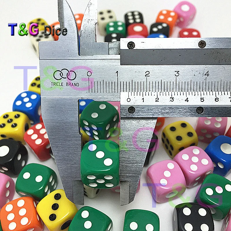 Новые 14 мм 10 шт./партия пластиковые d6 кости азартные игры маленькие игральные для