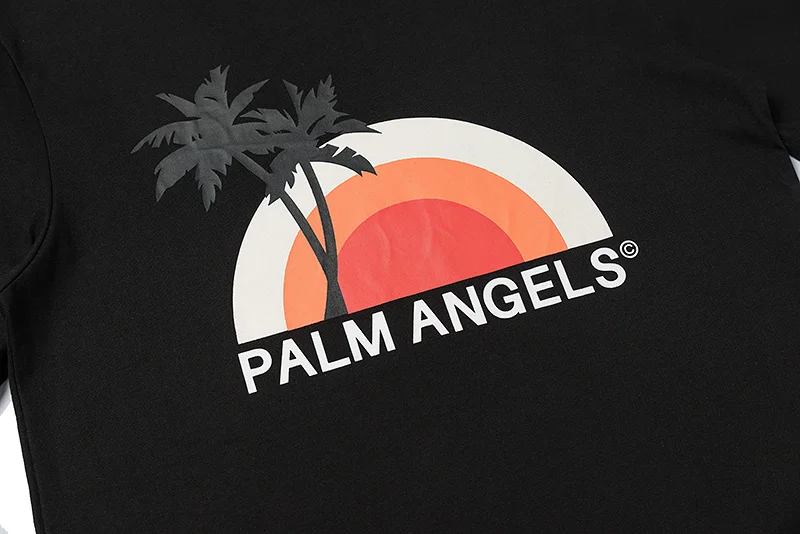

Trendy Palm angels fashion all-match simple coconut tree print T-shirt