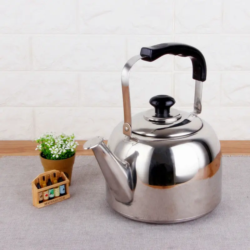 

Stainless Steel Thickening Sounding Kettle Large Capacity Household Kettle Extra Thick Kettle Mini Teapot Gas Kettle Tetera Camp