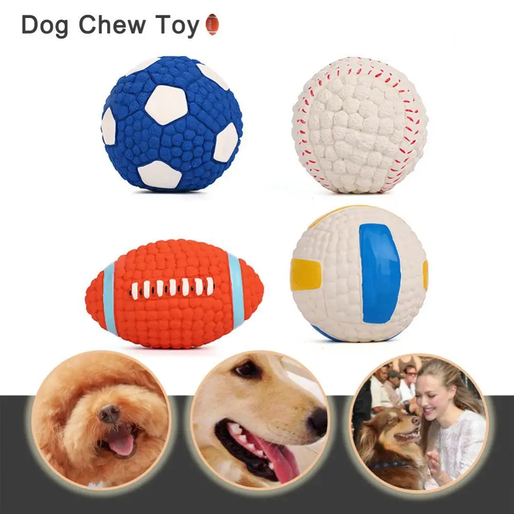 

Латексные аксессуары для футбола, волейбола, тенниса, регби, собак, устойчивые к укусам, безопасные, прочные игрушки для тренировок питомцев...