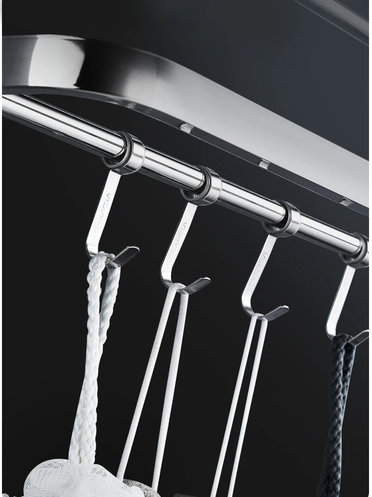 304 stainless steel bathroom hardware set bathroom accessories fold shelf bath towel rail bar rack towel bar shelf towel holder free global shipping