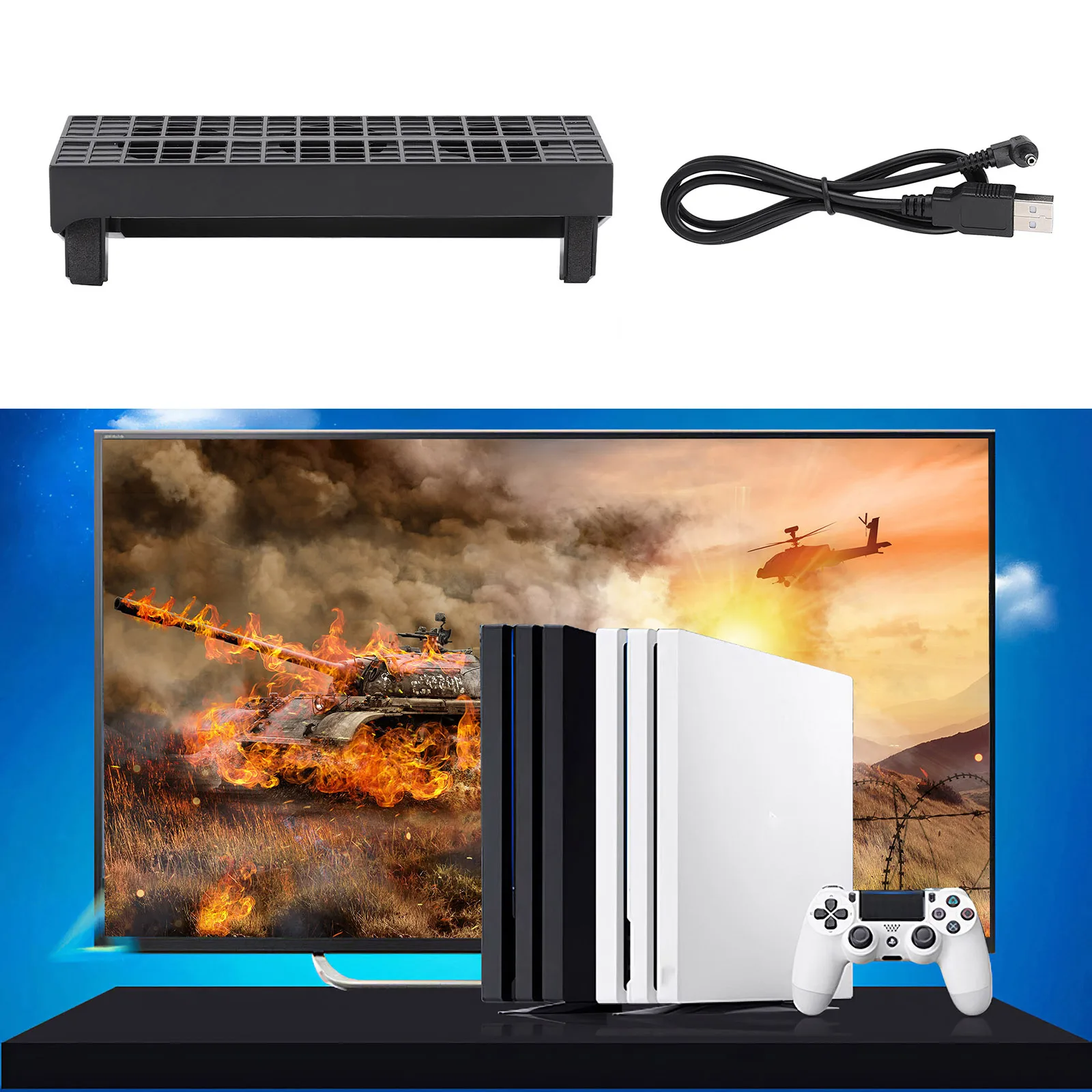 Вентилятор охлаждения для консоли PS4 Slim охлаждающий вентилятор с 3 портами
