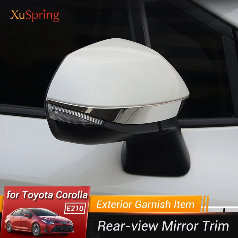 

Car Rear-view Mirror Garnish Strips Trim Stickers Exterior Moulding for Toyota Corolla 2019 2020 2021 2022 12TH E210