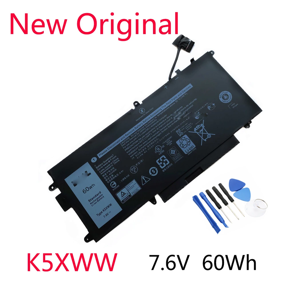 

Новый аккумулятор K5XWW для ноутбука DELL Latitude 5289, 7389, 7390, 2 в 1, 71TG4, 725KY, N18GG, 7,6 В, 60 Вт/ч