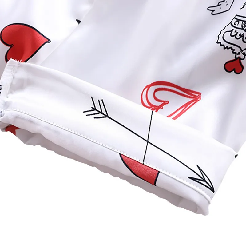 Детская блузка с короткими рукавами топы + шорты одежда для сна пижамы детская