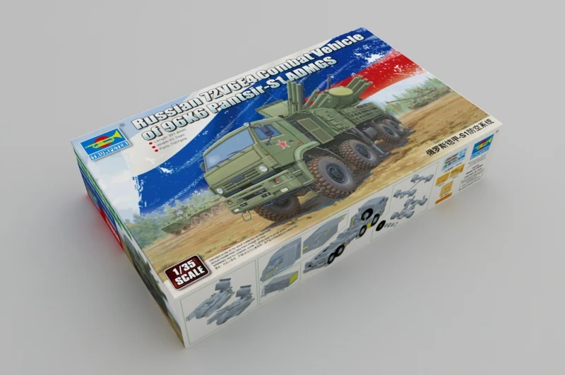 Trumpeter 01060 1/35 российский 72V6E4 боевой автомобиль 96K6 Pantsir-S1 ADMGS-масштаб модельного комплекта