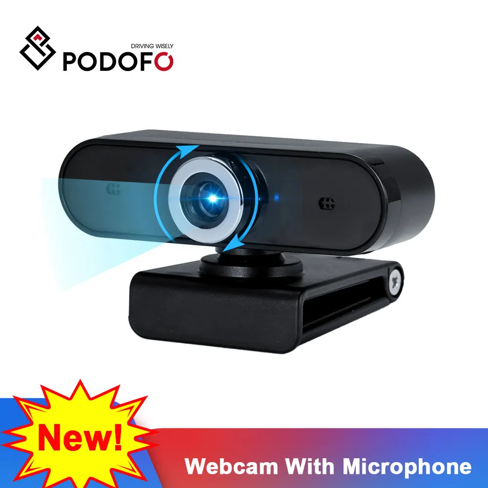 USB-веб-камера Podofo с микрофоном и автофокусом | Компьютеры офис