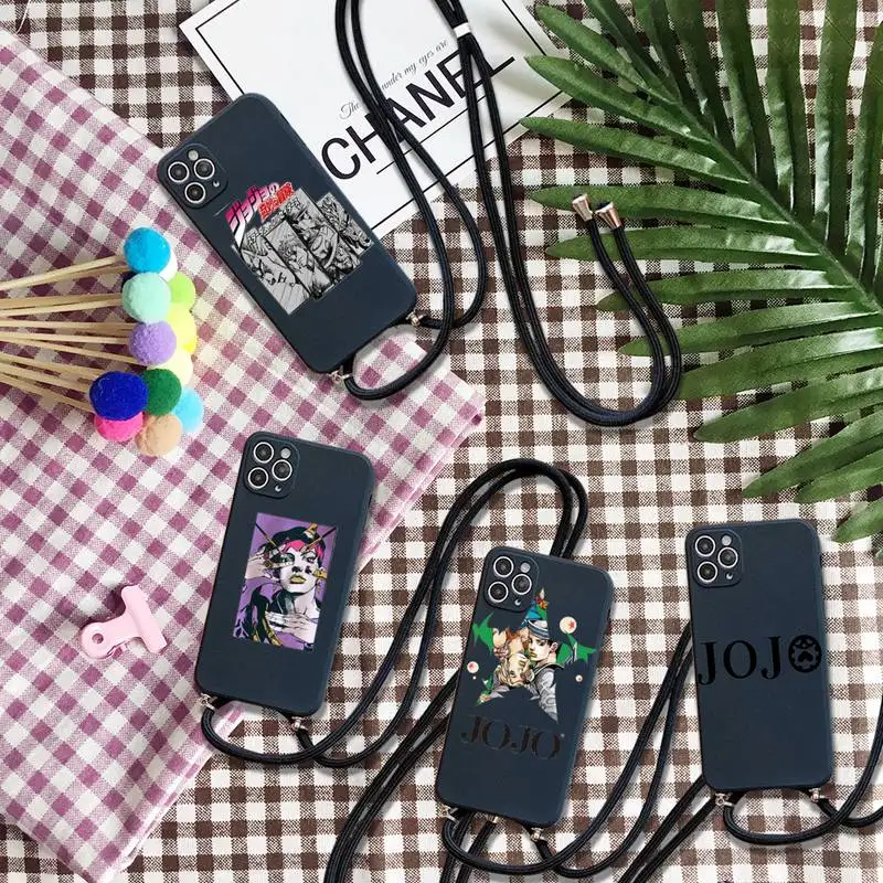

JOJO’S BIZARRE ADVENTURE JoJo Anime Phone Case for iPhone 7 8 11 12 se 2020 mini pro X XS XR MAX Plus case for airpods