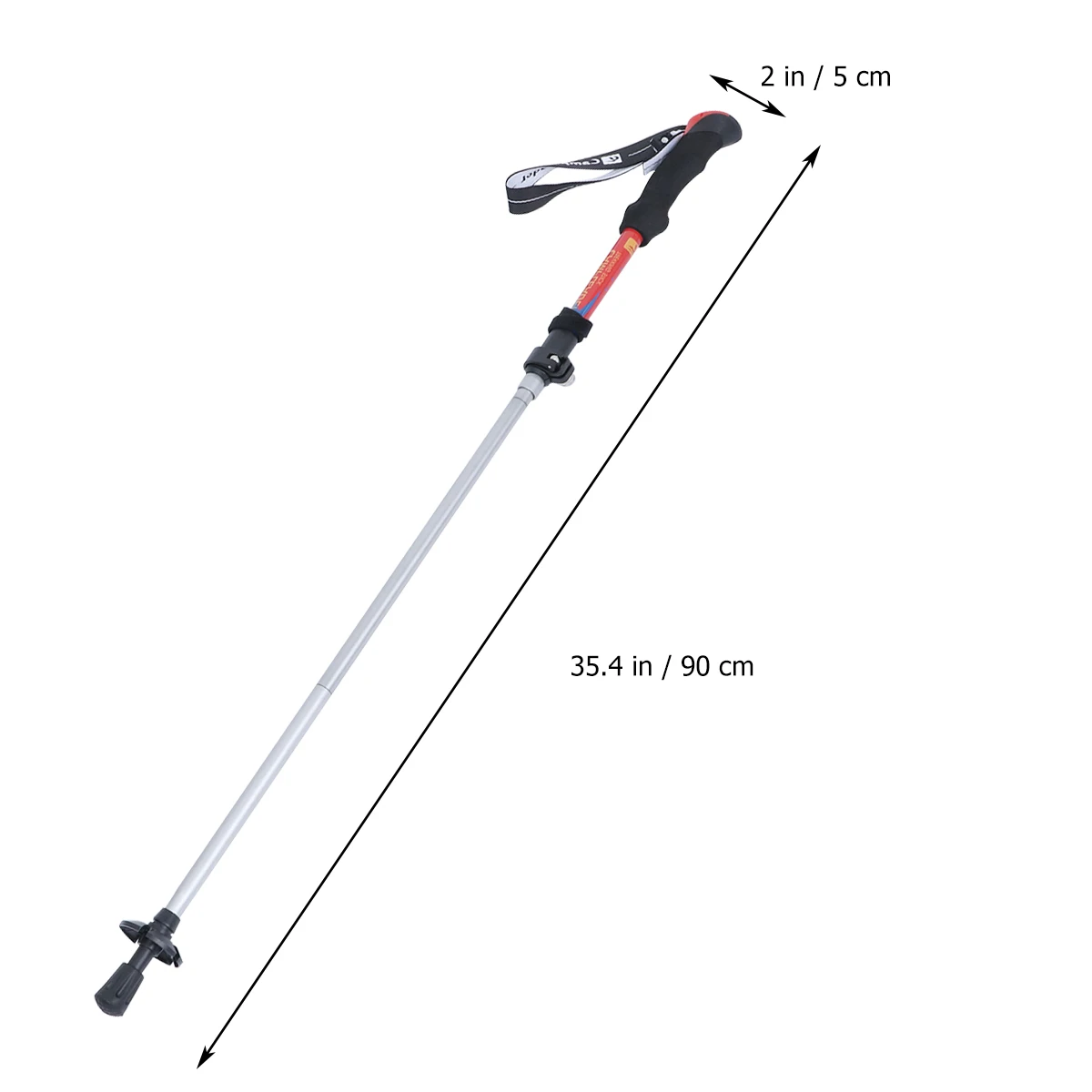 Складная телескопическая трость из алюминиевого сплава для пеших прогулок