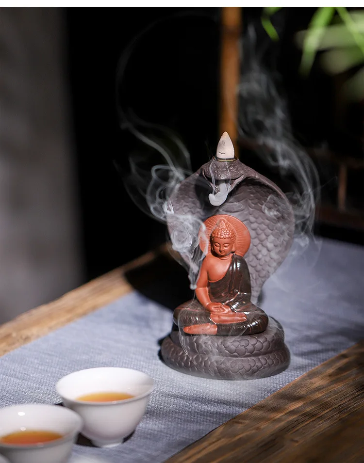 Ароматическое украшение для дома керамическая подставка в буддистском стиле