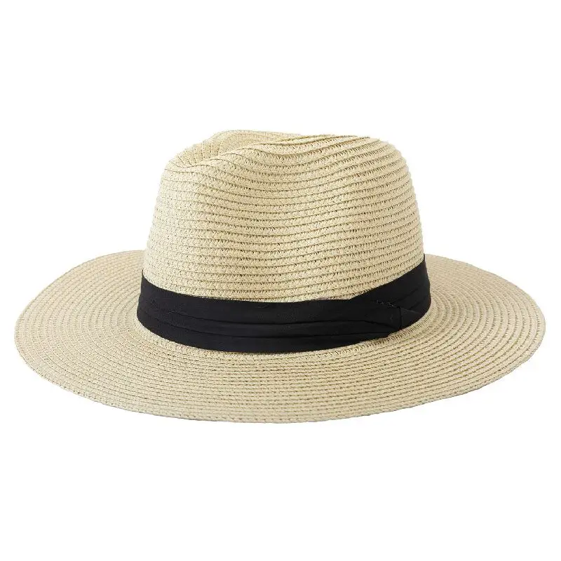 

Men Casual Sunscreen Shade Summer Outdoor Jazz Seaside Holiday Sun Cap Straw Hats For Women Fashion Vacation Beach