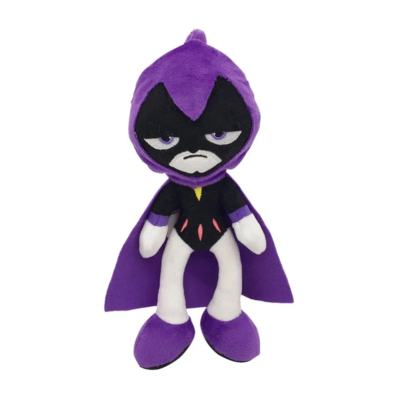 

25cm Movie Teen Titans Go Plush Toys Dolls Robin Cyborg Starfire Raven Beast Boy Soft Stuffed Plush Toys Kids for Gifts