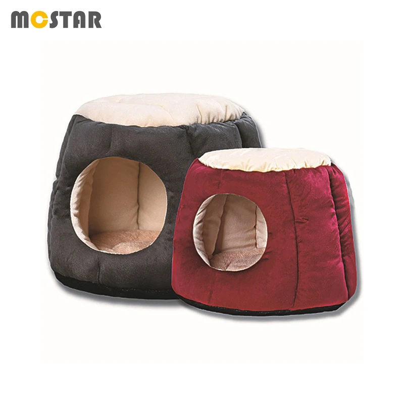

MC Star Winter Cat Nest Semi-enclosed Cat Bed Sleep House Folding Kennel Pet Soft Warming Tree Pier Nest For Kitten