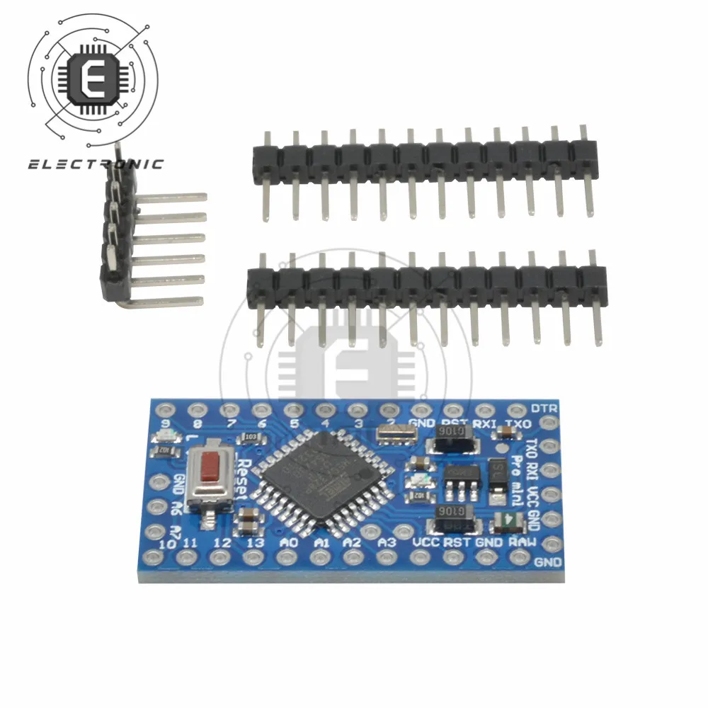 

Плата Pro mini Atmega328P 5 В, модуль Pro Mini ATmega328, 4-канальный микроконтроллер с контактным разъемом для Arduino