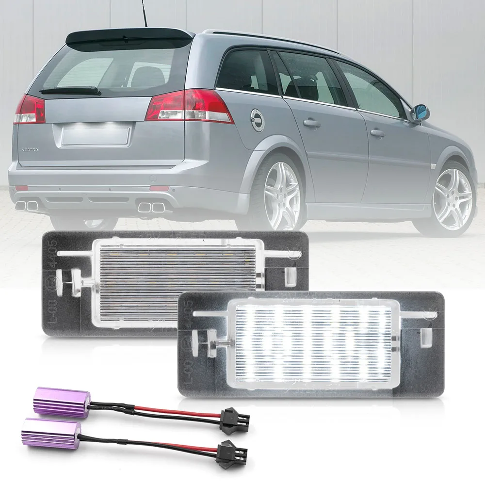 2x Canbus светильник для номерного знака Opel Vectra C Estate 2002-2008 Задний задний габаритный