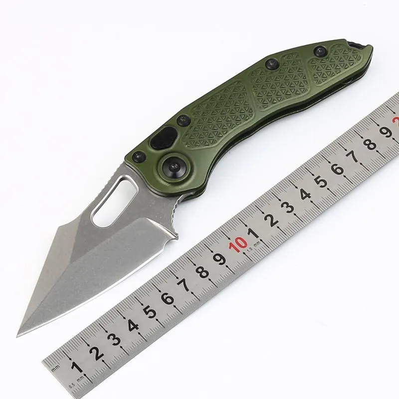 2019 складной нож для выживания стежка Флиппер армейская зеленая алюминиевая