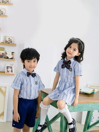 Летняя школьная одежда для начальной школы Yinglun детский костюм школьной формы |