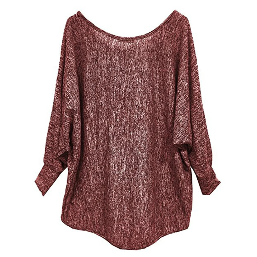 Футболка женская повседневная с рукавом летучая мышь большого размера | Женская