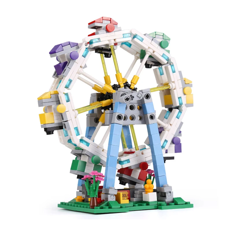 

Креативная игровая площадка серия колесо обозрения комплект оборудования строительный блок модель обучающая игрушка для детей подарки на ...