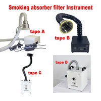 tbk ly mini purification smoking instrument soldering smoke air dust cleaner fume extractor absorber filter for laser machine