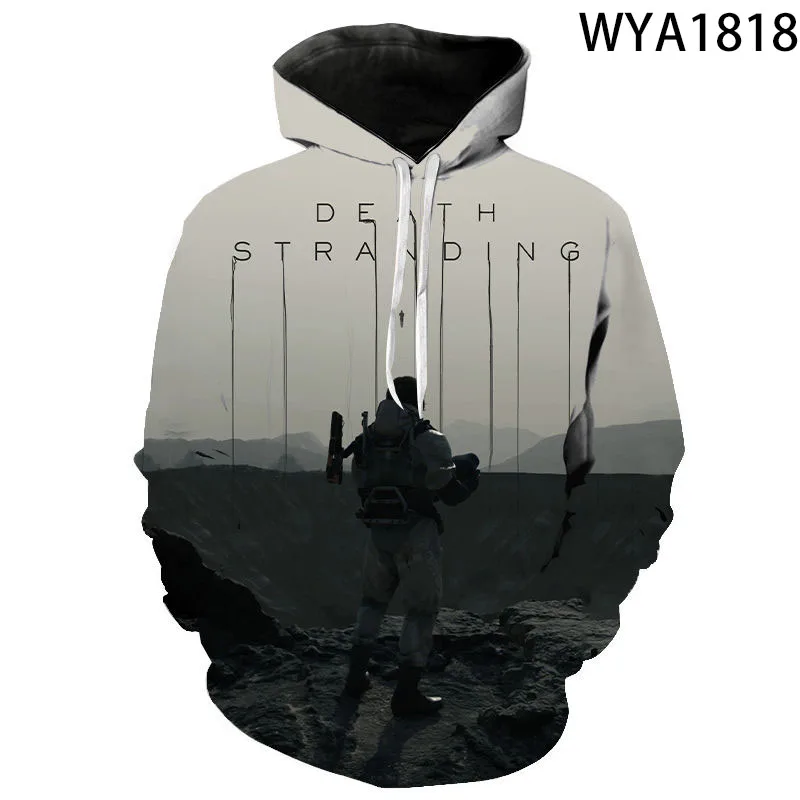 

Новинка 2020, повседневные толстовки с капюшоном Death Stranding для мужчин и женщин, Модные свитшоты с 3D принтом, пуловер для мальчиков и девочек, Де...