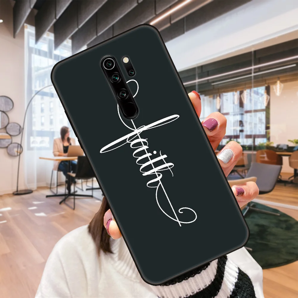 Чехол для телефона Xiaomi Redmi Note 8 8T 7 7A 9 9S 8A 4 5 Pro черный чехол Etui Модный трендовая