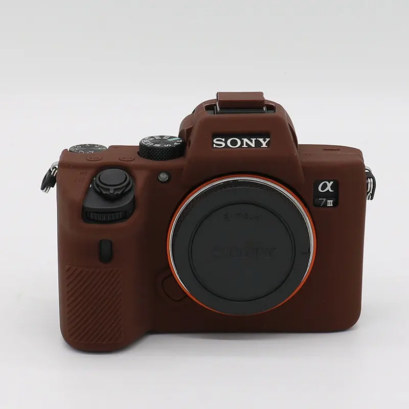 A9 Brown Силиконовая кожа брони чехол корпус протектор для sony A7 III/A7R III/A7M3 A7RM3/A9 ILCE-9/A7R IV A7RM4 камеры только - Цвет: A9 Brown