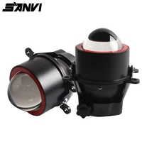 sanvi 2pcs 3 0 inches bi led lens fog light high low beam fog lamp for car universal led fog light