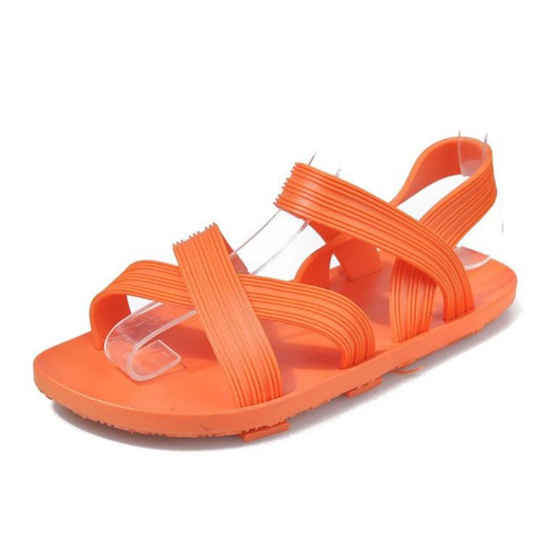 

Women Summer Flat Sandals 2021 Open-Toed Slides Slippers Candy Color Casual Beach Outdoor Female Ladies Jelly Shoes Footwear