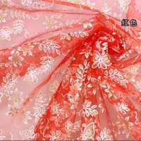 butterfly symphony bronzing organza fabrics for sewing hanfu stage costume fabric skirt yarn baby clothing fabric by the meter