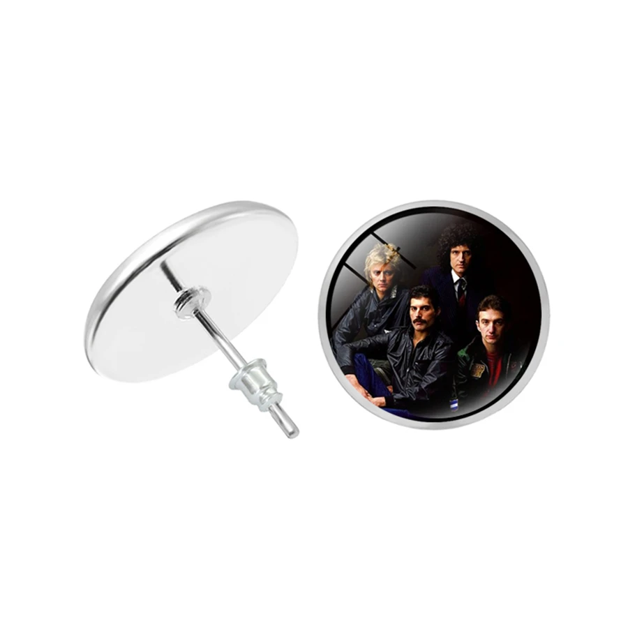 Новый дизайн рок группа серьги королевы группы музыкантов гвоздики ювелирное