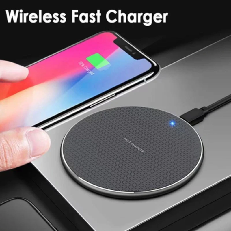 

10W Quick Charging Wireless Qi Fast Stable Charger Usb Micro Mobile Phone Station For Iphone 13 Pro MAX 12 Samsung Smaret Phone