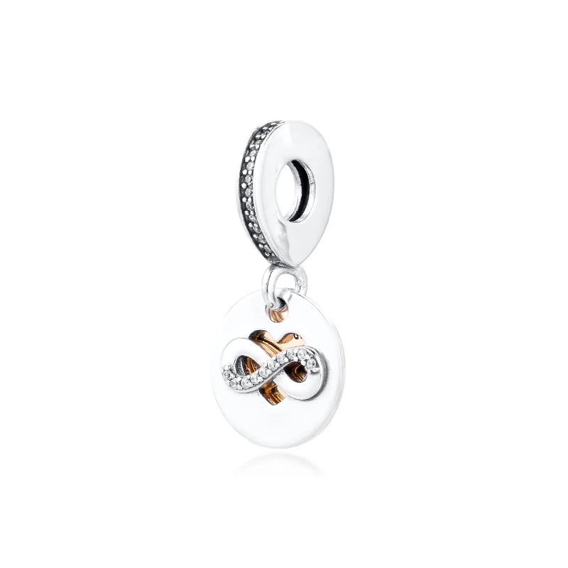 Подходит для браслетов Pandora Charms 100% 925 пробы серебро ювелирное изделие бусины в