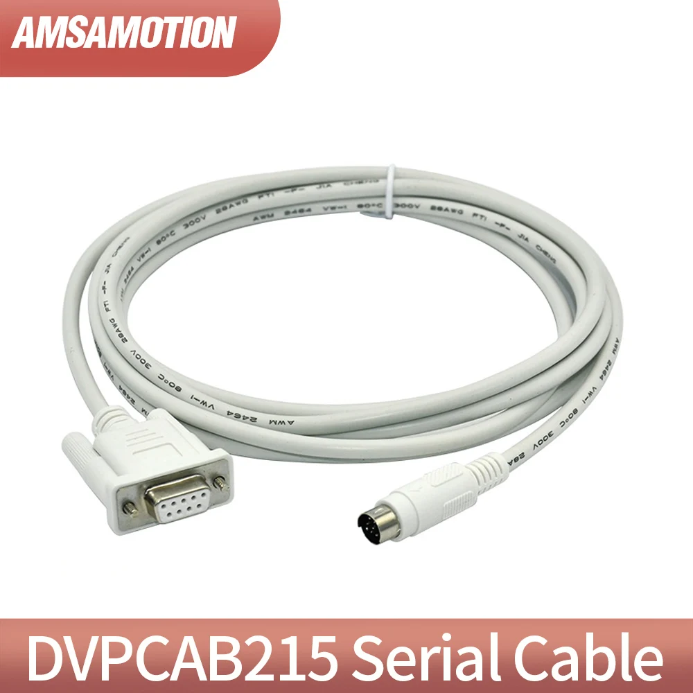 Suitable Delta PLC Programming Cable DVP Download Cable Serial RS232 Interface DVPCAB215 PC-DVP Data Wire