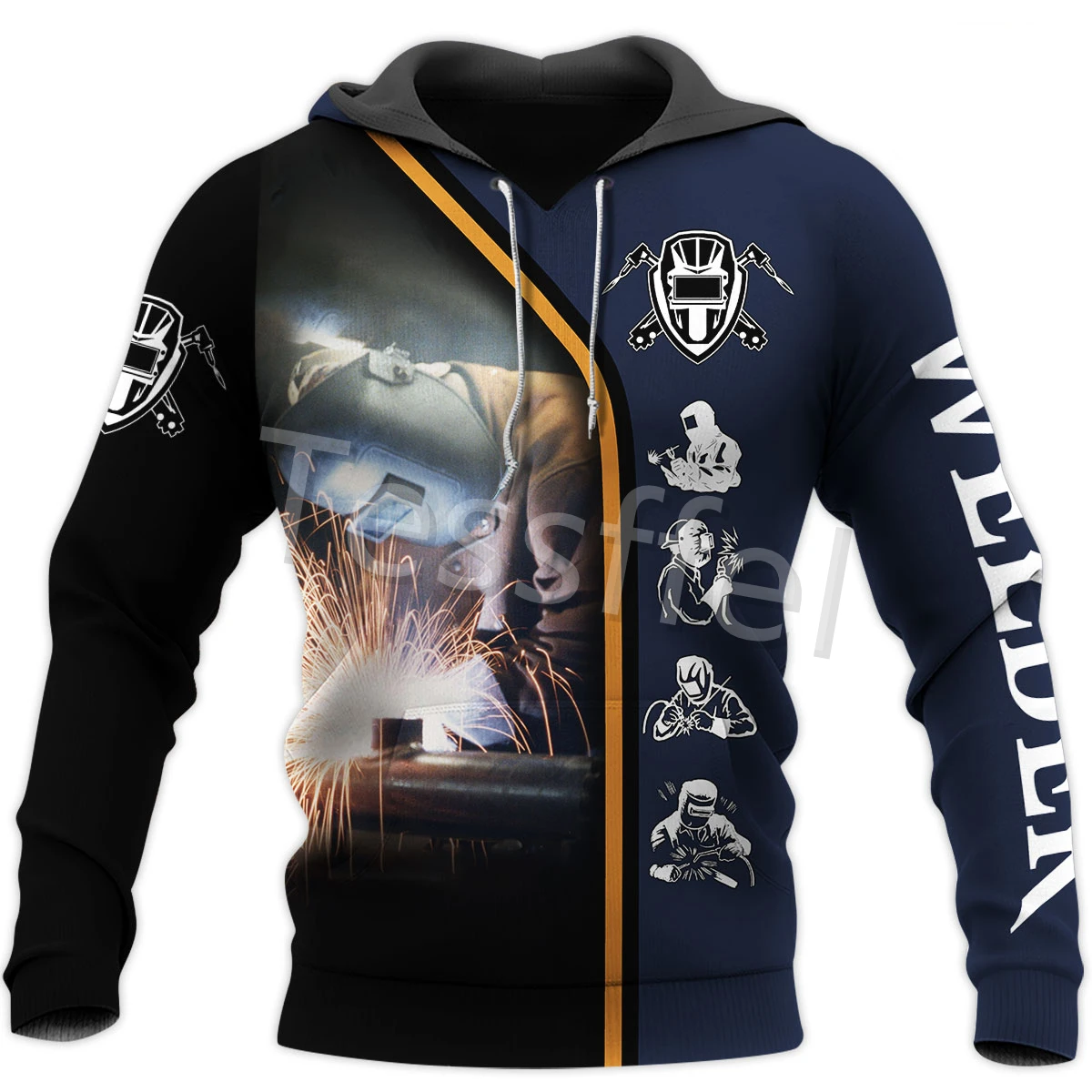 

Новая мужская Толстовка tessвам I Am a Welder Professional с 3D принтом, толстовка на молнии в стиле Харадзюку, повседневная куртка унисекс, пуловер, стиль 4