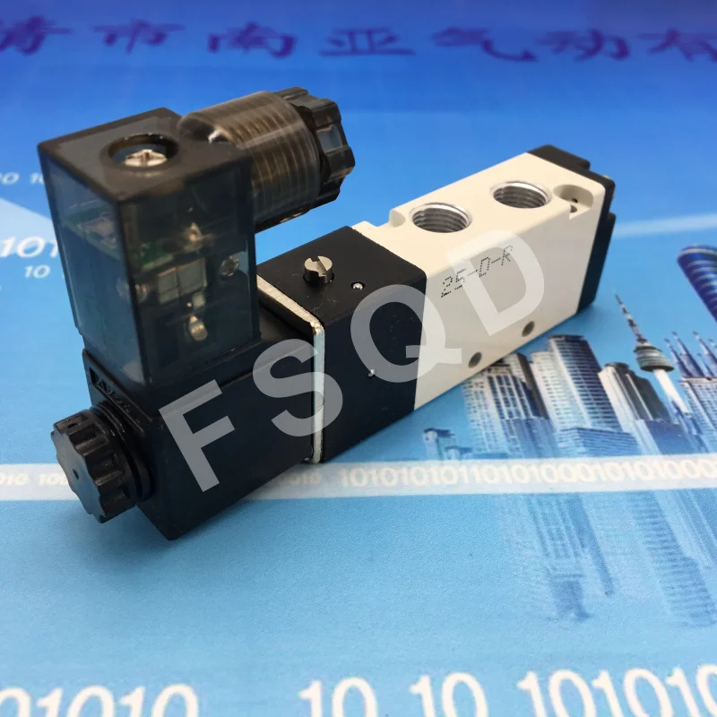 4V110-06 DC24V AC24V соленоидный воздушный клапан 5 портов 2 положения пневматические компоненты электромагнитный клапан 4V Серия