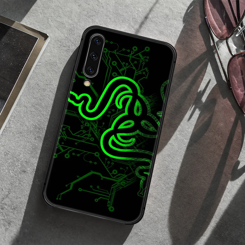 

Razer brand Phone Case Cover For Samsung Galaxy A10 A11 A20 E A21 A21S A30 A40 A41 A50 A51 A70 A71 A81 black Prime Soft Back 3D
