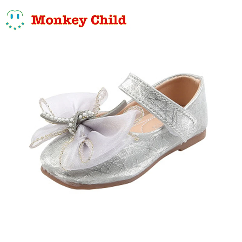 

Children's shoes Girls' leather shoes Bow tie princess shoes Glossy soft shoes Fairy leather shoes School shoes Sparkling prince
