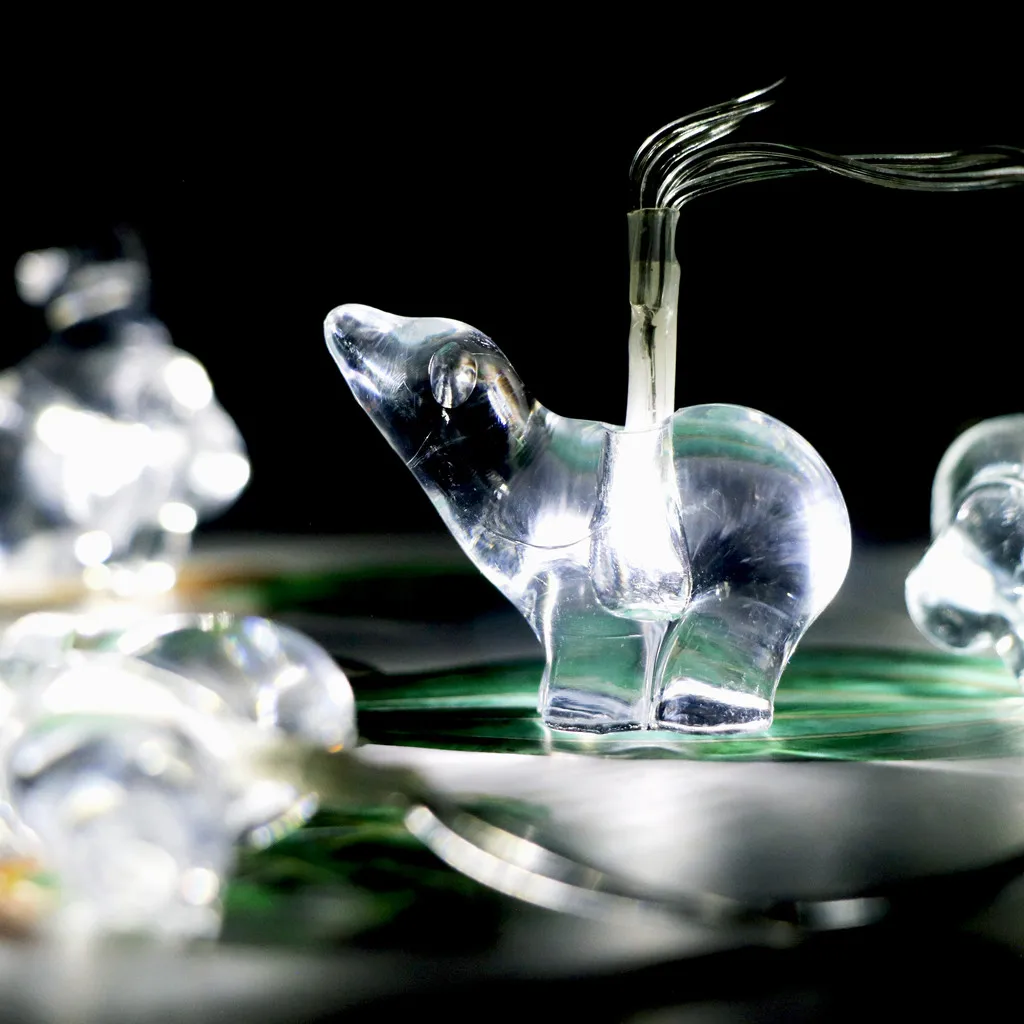 Полар флиса с изображением медведя строка светильник s декоративный домашний сад