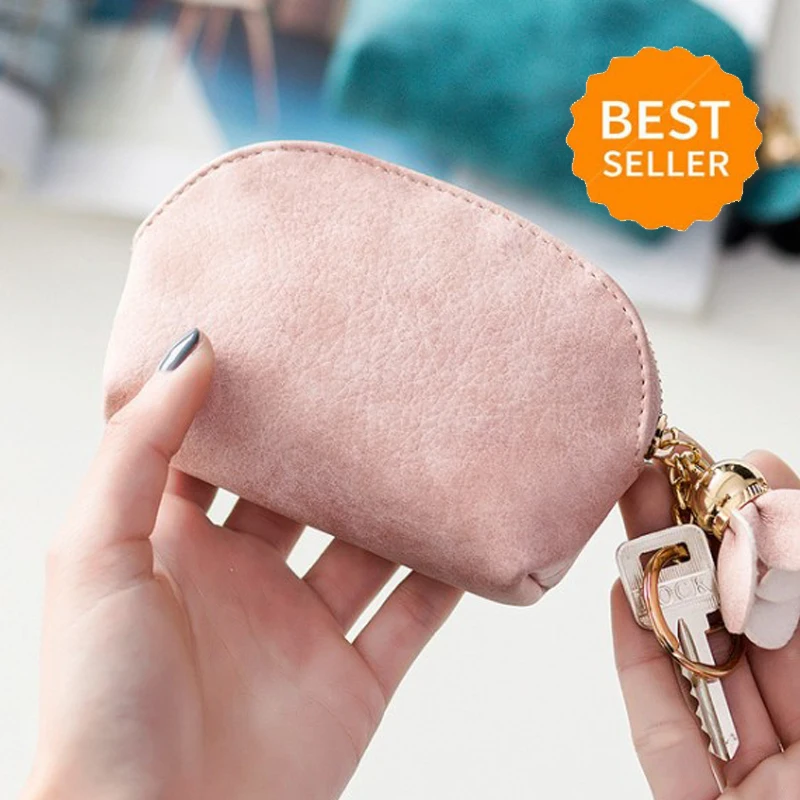 Кошелек для монет женщин милый маленький кошелек сумка с кольцом брелок 3D цветок