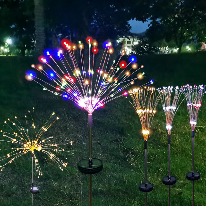 

Outdoor Solar Garden Light Firework Led Lawn Ground Lamp Waterproof Landscape Solar Led Light Outdoor for Garden Decoration
