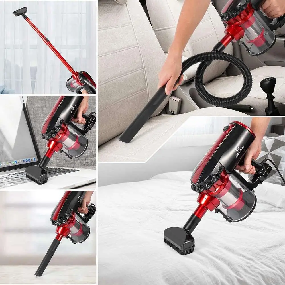 

MOOSOO D600 Vacuum Cleaner 17KPa Strong Suction 4 in 1 Corded Stick Vacuum for Hard Floor with HEPA Filters